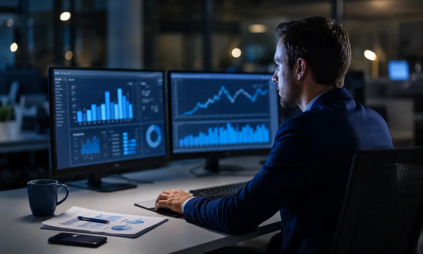 Strategist reviewing search performance